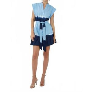 NEW JS71 everly dress in indigo dip dye